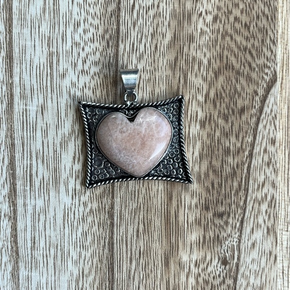 Jewelry - Pink Amazonite Heart Pendant